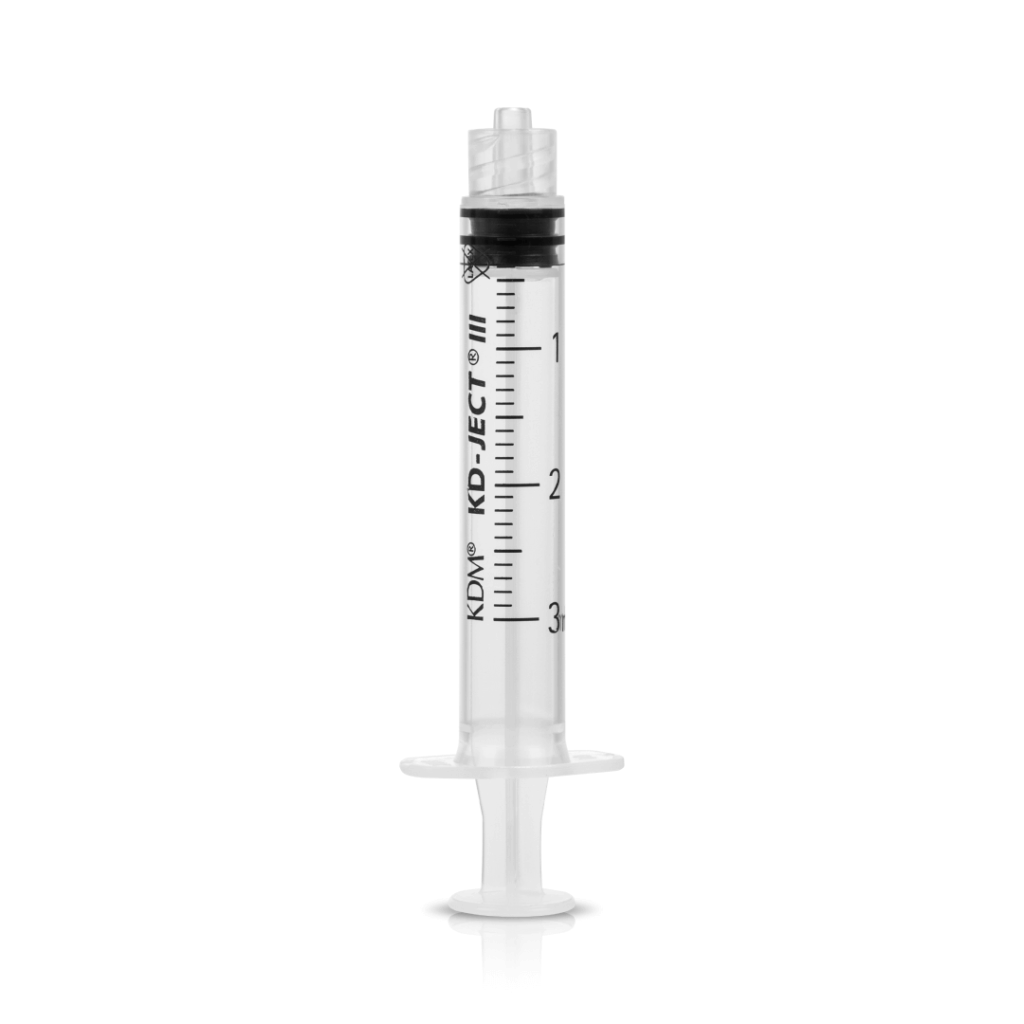 Strzykawki 3-częściowe KD-JECT III 3ml (KDM) LUER LOCK (10 szt.)